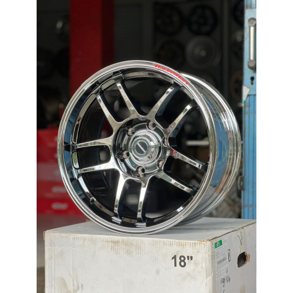 Velg mobil RACING HART CP035 r18 black chrome
