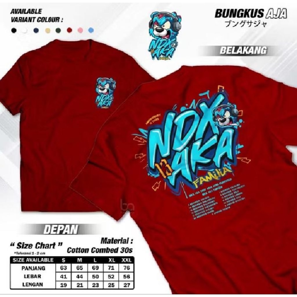 Kaos NDX AKA Terbaru /  Baju NDX AKA Family