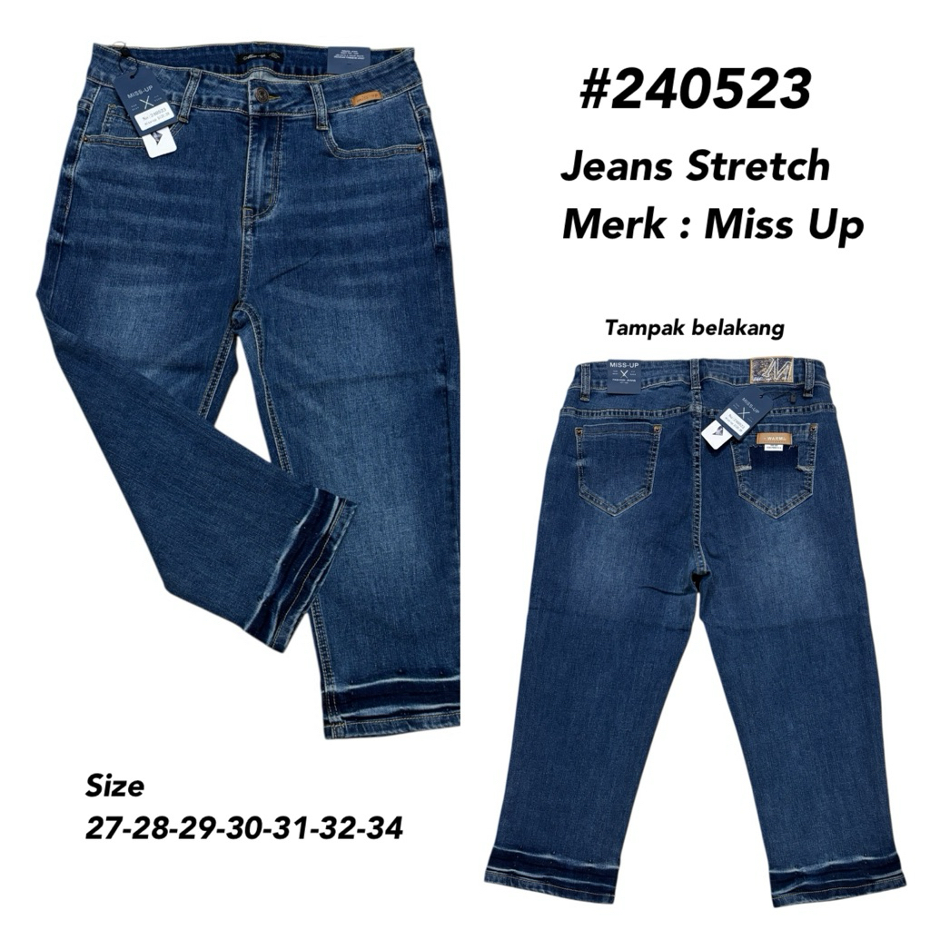 Celana Jeans Miss-Up 7/8 Celana Jeans Wanita High Quality Import Stretch/ Celana Jeans Miss-up pende