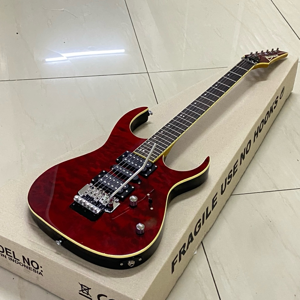 GITAR ELEKTRIK IBANEZ PREMIUM/RG MII UPDOWN PU GNB TREMOLO FLOYD ROSE