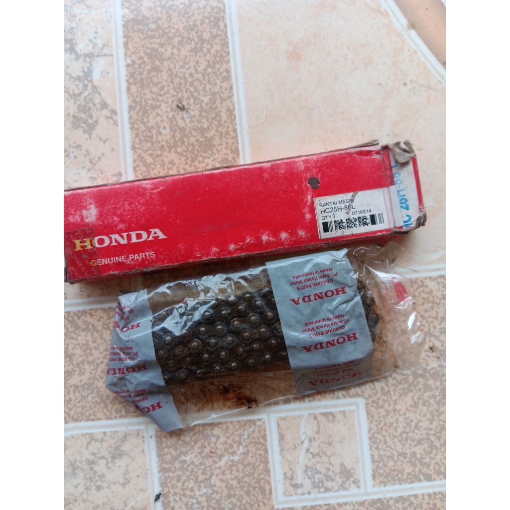HC25H-86L rantai keteng (cam chain) rantai mesin asli Honda Genuine Parts (AHM) Honda S90, S90Z, C90