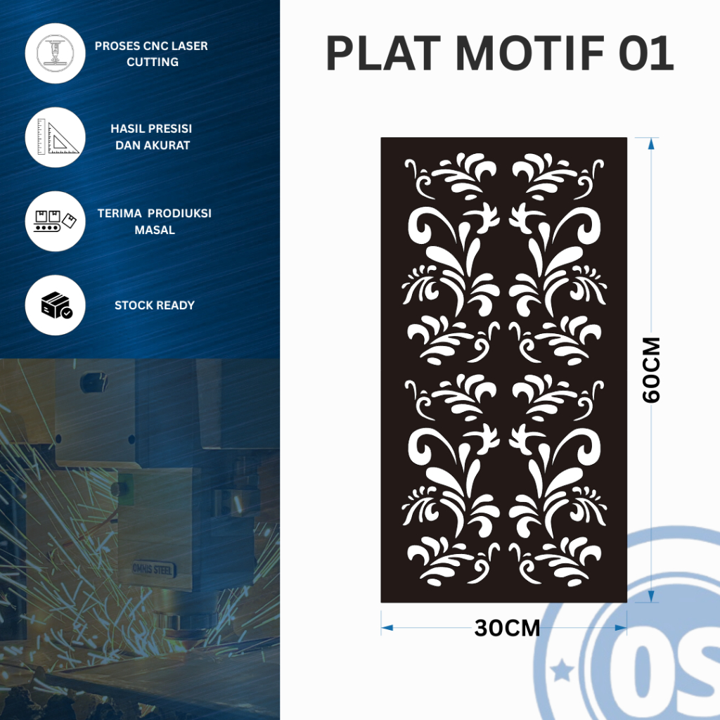 PLAT BESI PAGAR CNC CUTTING LASER PLAT MOTIF PAGAR LASER CUTTING ORNAMEN PLAT LASER