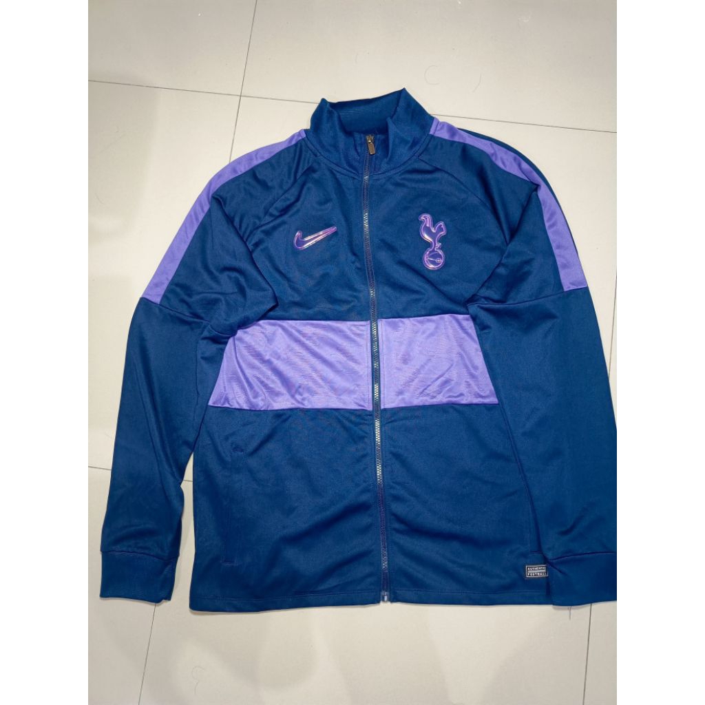 Jaket Tracktop Centang Navy Ungu Tottenham Hotspurs 2021 22