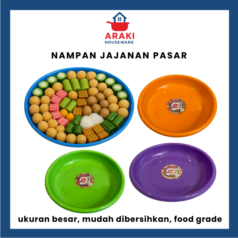 Nampan/Tampah Jajanan Pasar Besar | Nampan Bulat Tampah