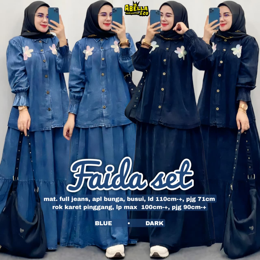 Pakaian Wanita HQ FAIDA SET From AbELLA FASHION STORE