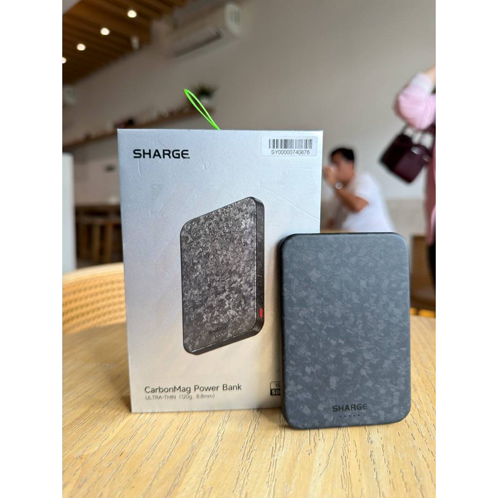 SHARGE Powerbank Magsafe Carbon Mag 5,000 mAh Qi2 Second
