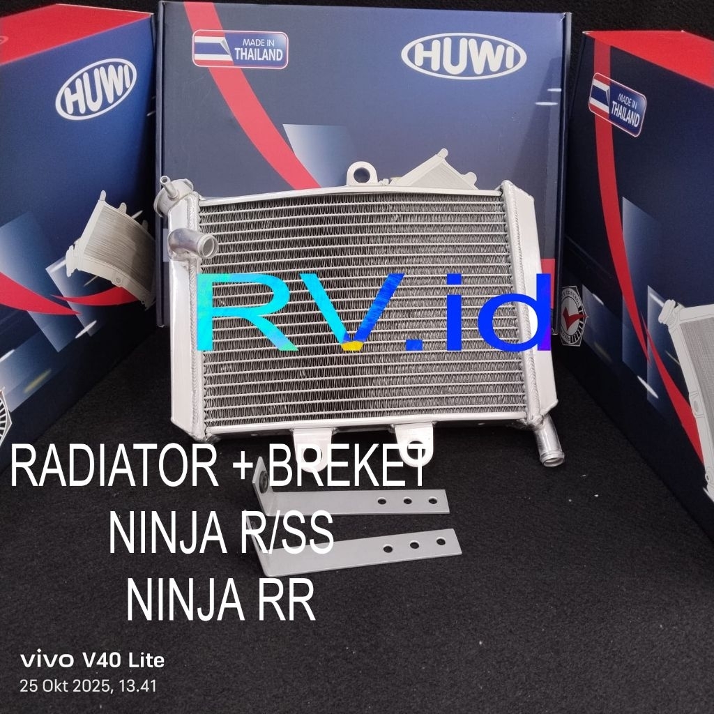 Radiator Huwi NINJA R/ NINJA RR + BREKET RADIATOR NINJA 150 R NINJA 150 RR IMPORT THAILAND
