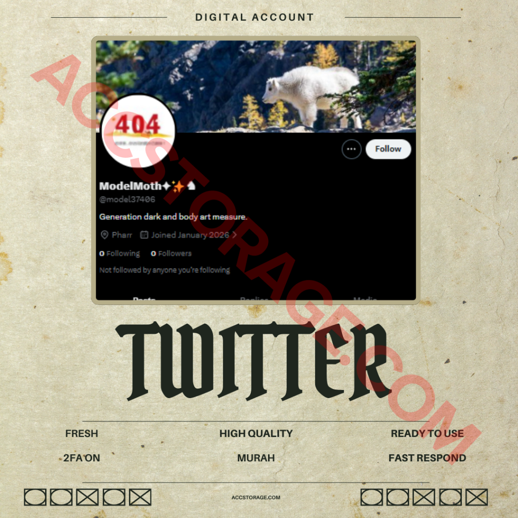 Akun Twitter ( TWT ) Fresh ( Kosongan, Polosan ) 2FA + Token No Shadow Ban ( High Quality )