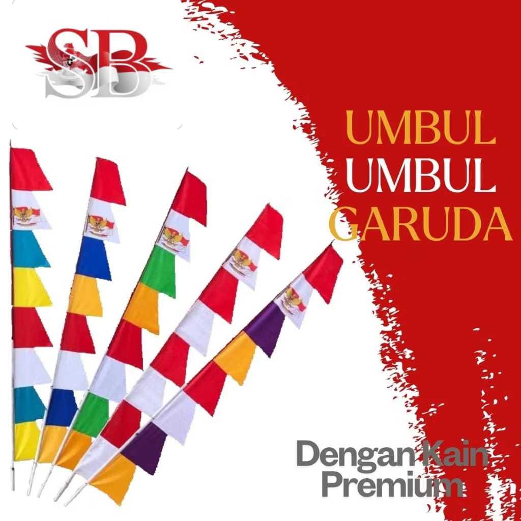 Umbul Umbul Warna Warni Isi 20 Pcs 1 Kodi
