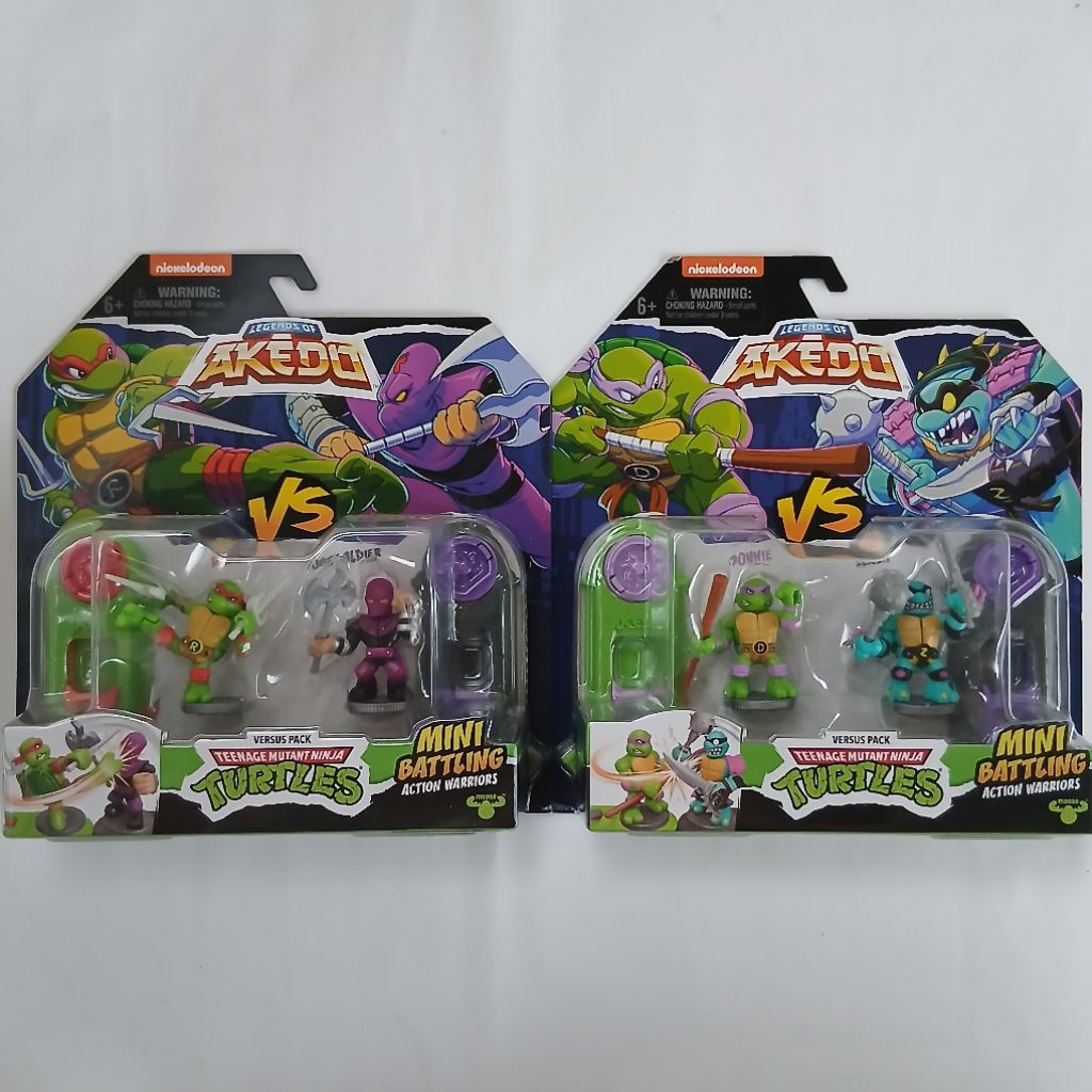 Akedo TMNT Mini Battling Action Warriors Mainan