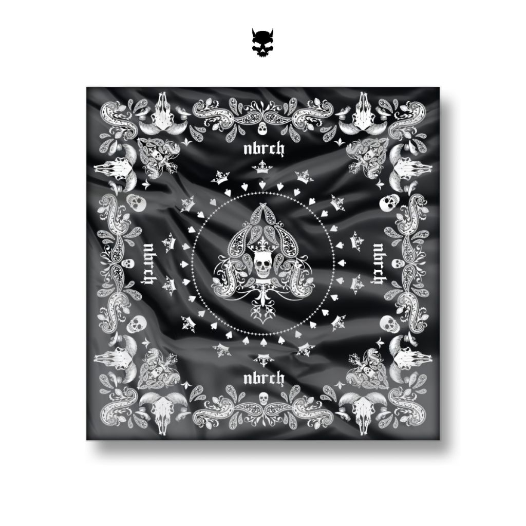 NOBERICH Bandana / Scarf / Paisley / Slayer Multifungsi Scarf Mask Motif Batik Poker