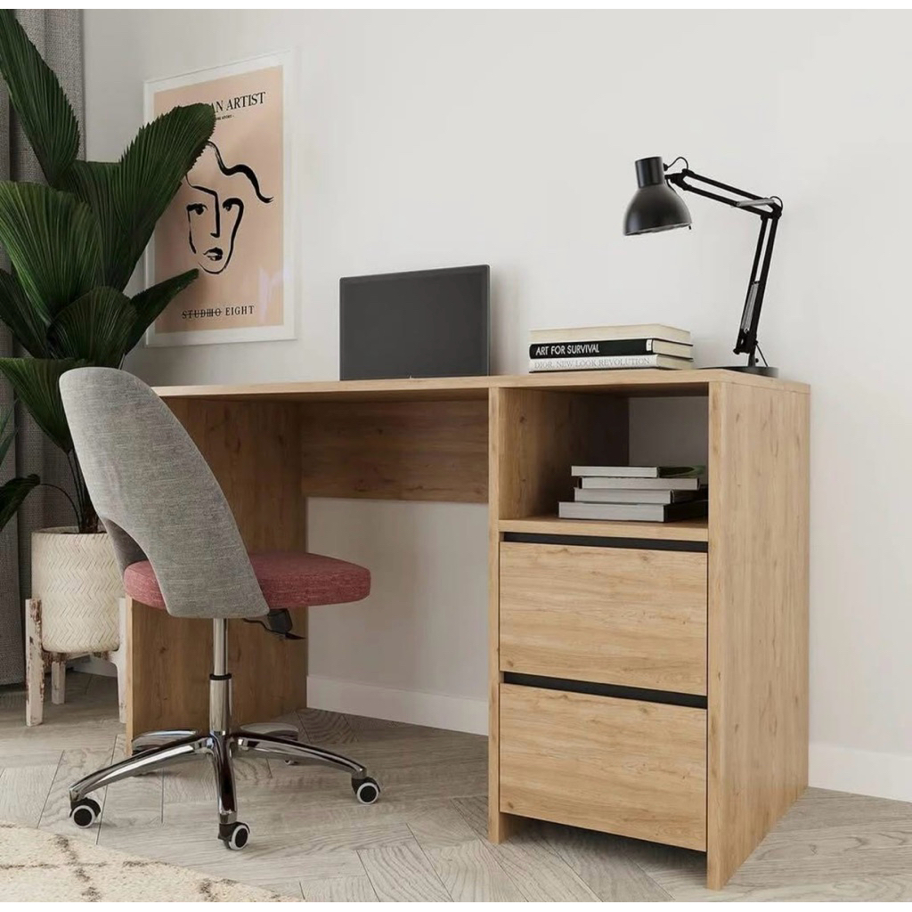 MEJA KANTOR JATI MEJA KERJA SOLID MODREN