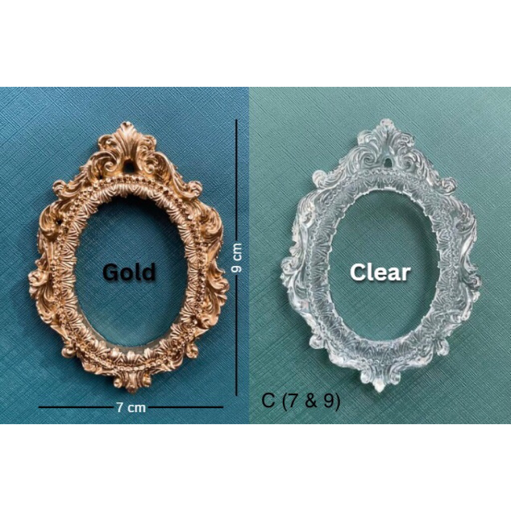 Frame Foto Mini Vintage Emas & Bening Aesthetic Mini Frame
