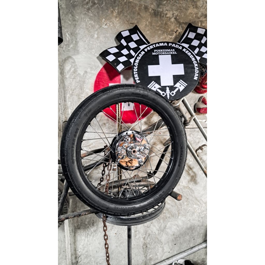 velg set chopper ring 21 tromol cb200