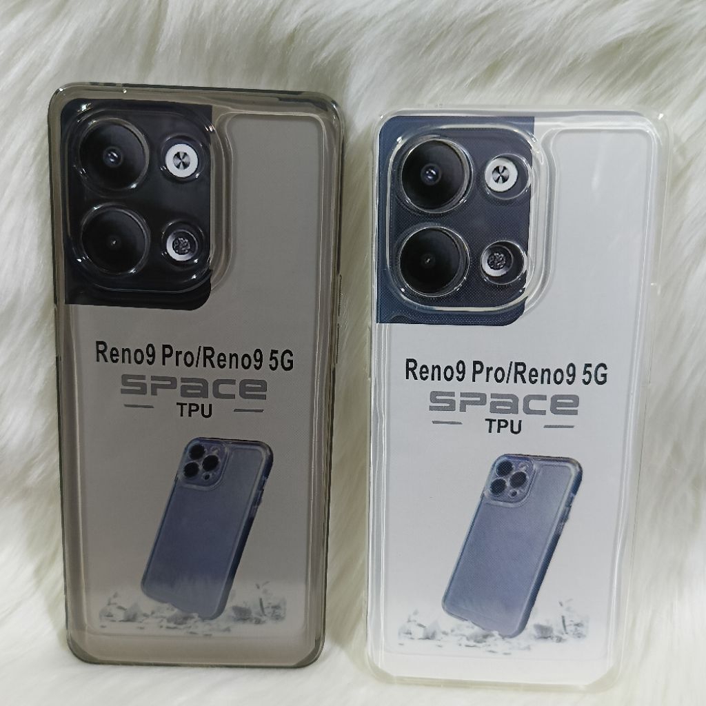 SoftCase Casing OPPO RENO 9 5G RENO 9 PRO Silikon Bening Trasparan Pelindung Belakang HP+Camera