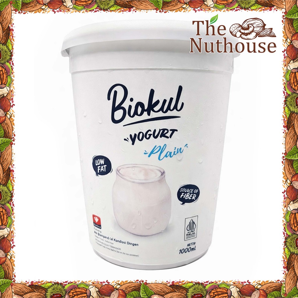 BIOKUL Yoghurt Stirred Plain 1L [HALAL]
