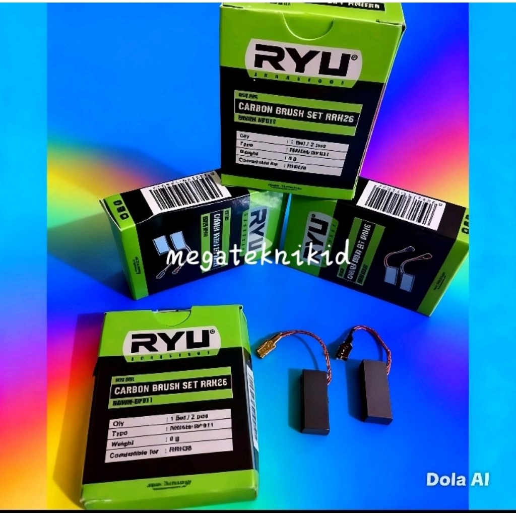 Carbon Brush RYU RH226 BOR SDS/Arang Spul RYU for Bor SDS RH 226 UNIVERSAL