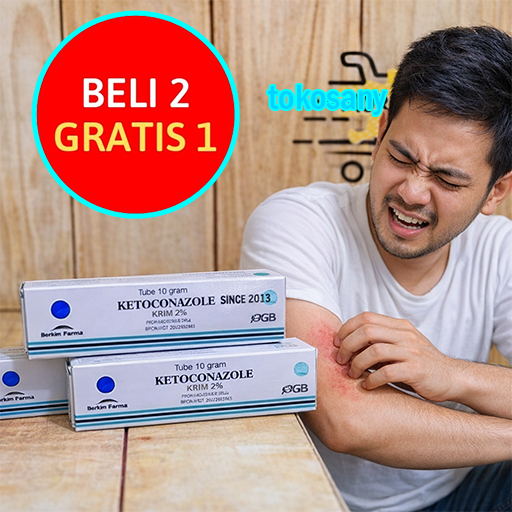 Salep Ketoconazole Original Obat Gatal Jamur Selangkangan Eksim Jerawat