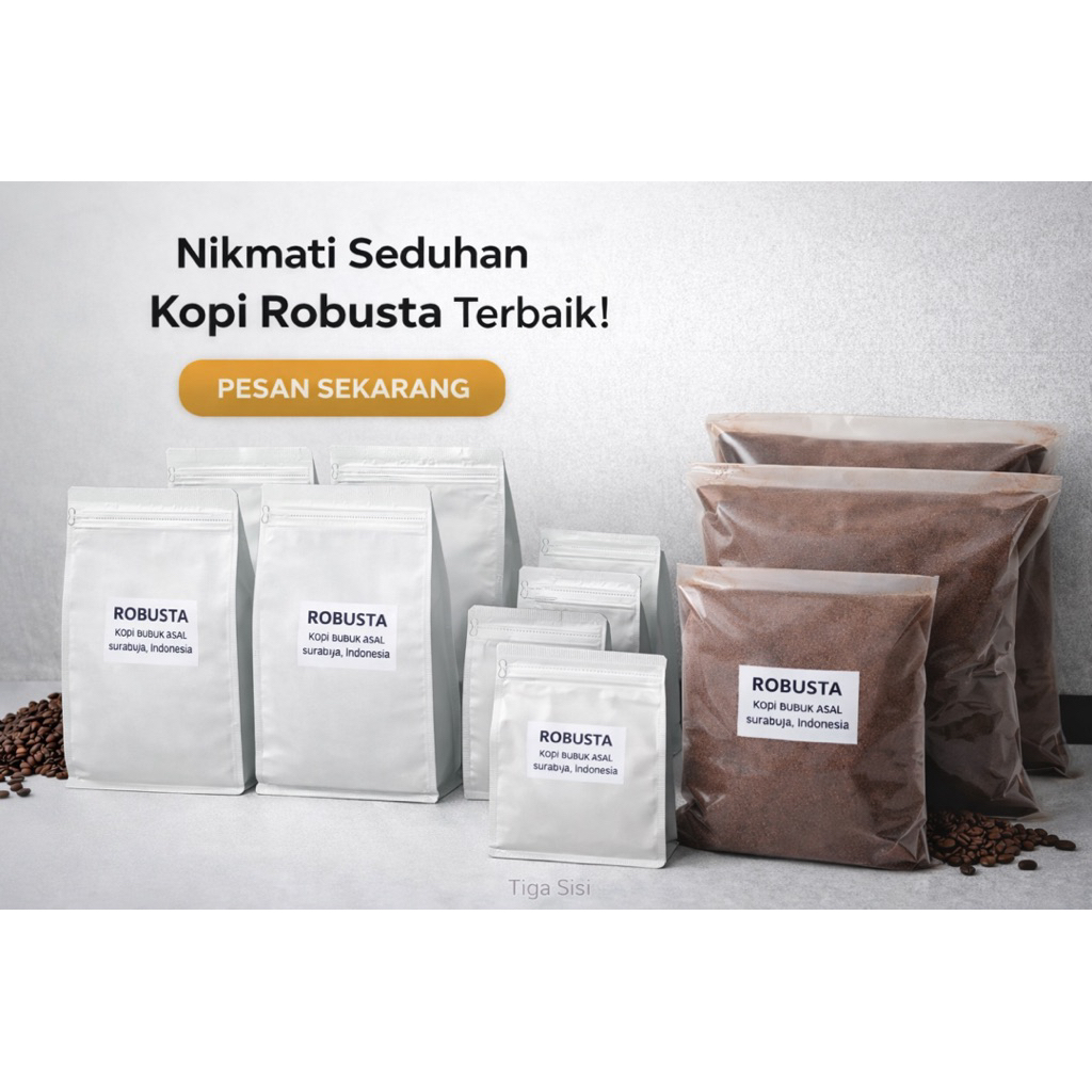 Bubuk Kopi Instant - Robusta *tanpa ampas