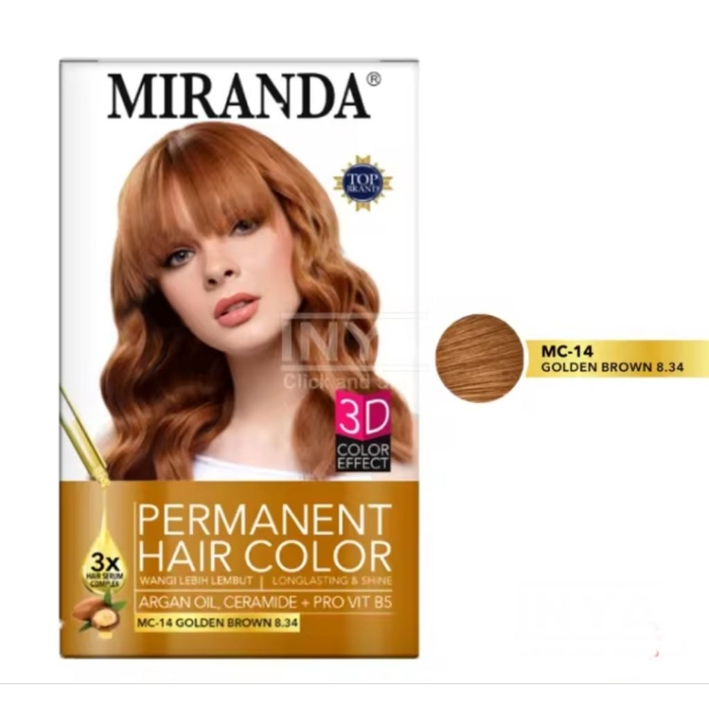 Semir Rambut MIRANDA MC-14 GOLDEN BROWN 8.34 - Pewarna Rambut