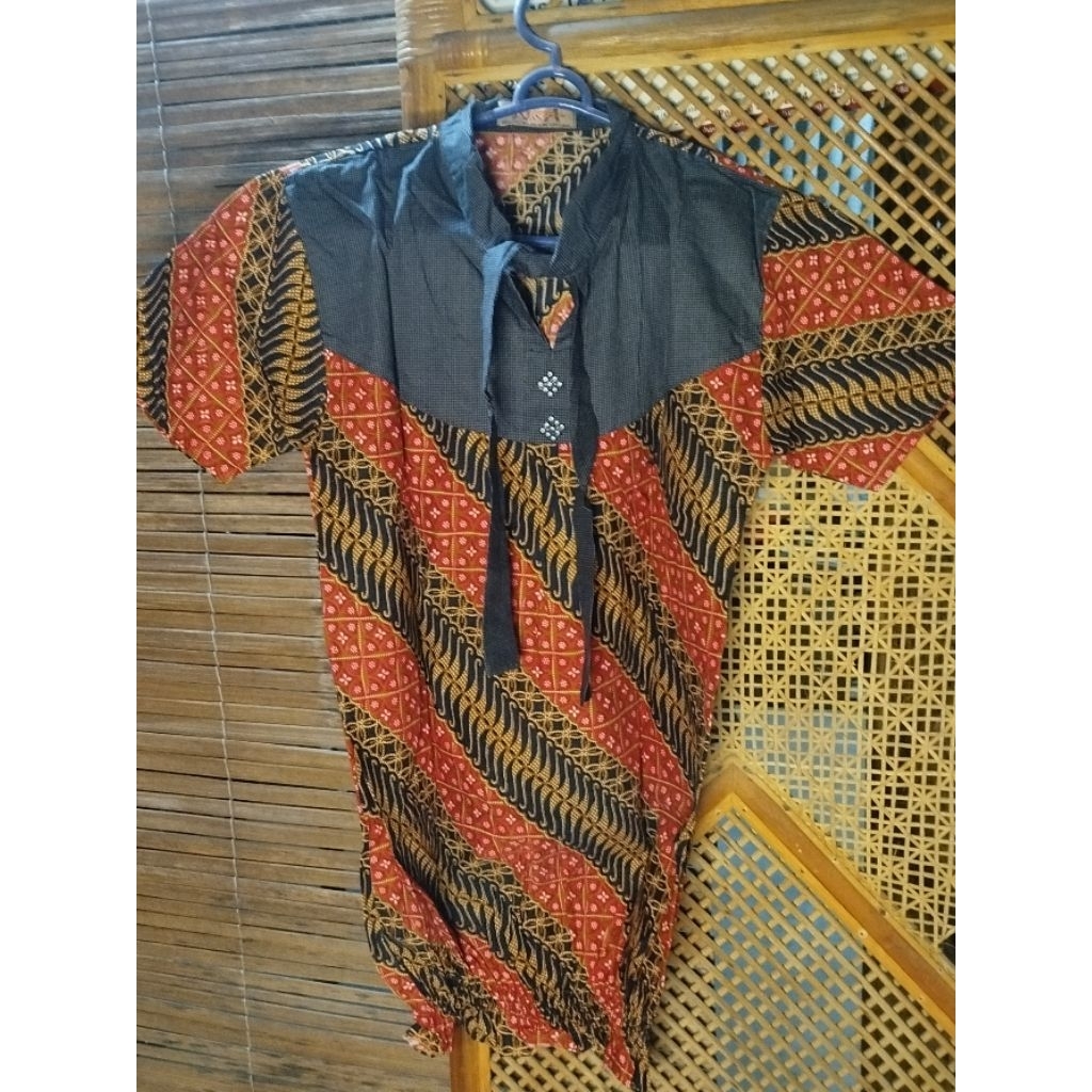 baju/atasan batik wanita lengan pendek/¾/panjang