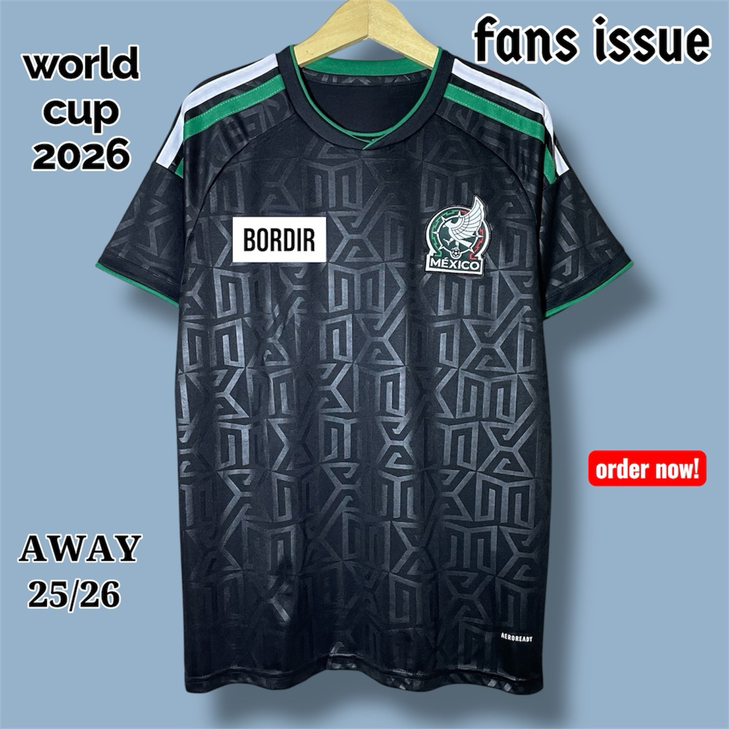 Jersey meksiko away black world cup 2026 grade ori fans pildun2026 high Quality