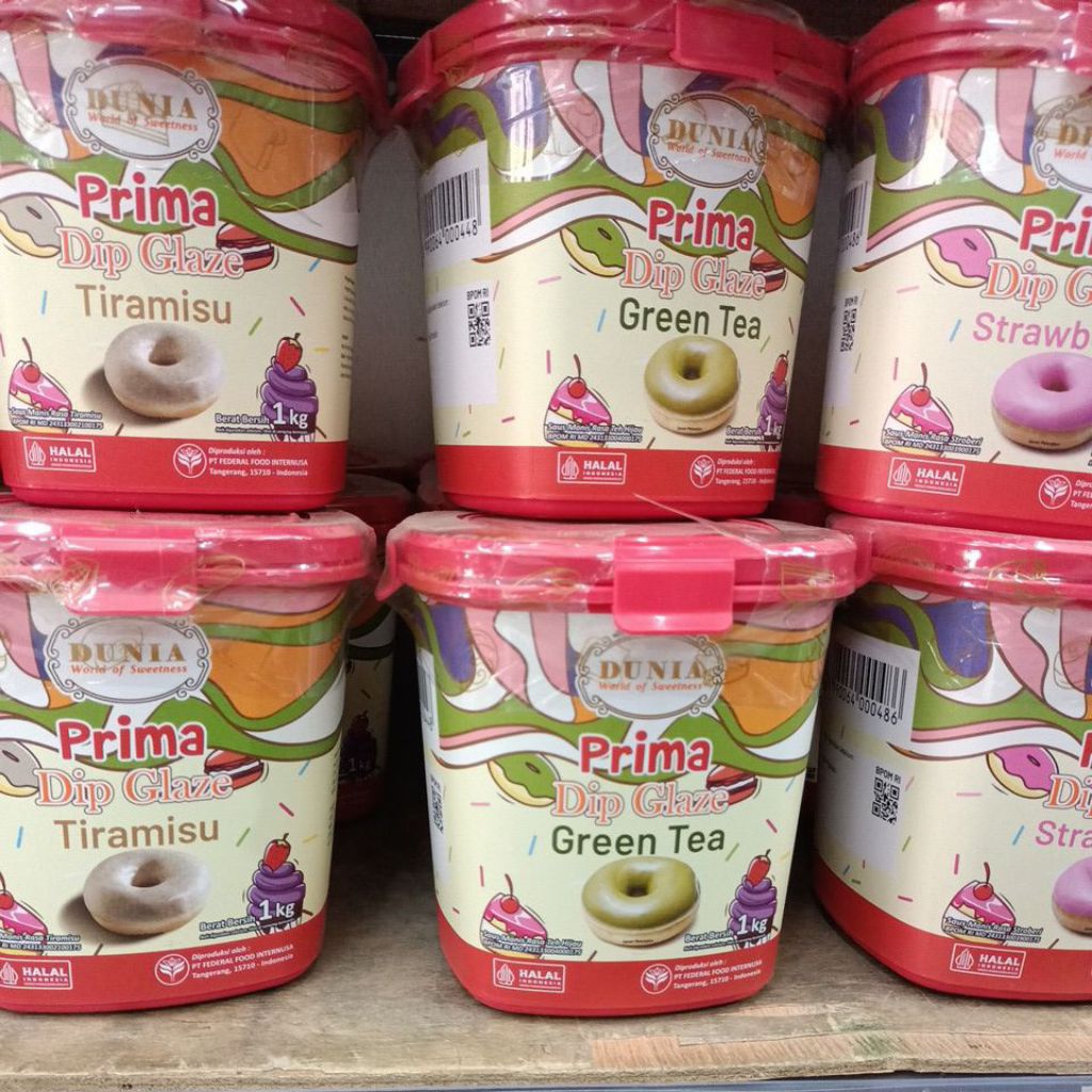 Glaze Dunia PRIME 1kg ember / Topping donat / Coklat cair