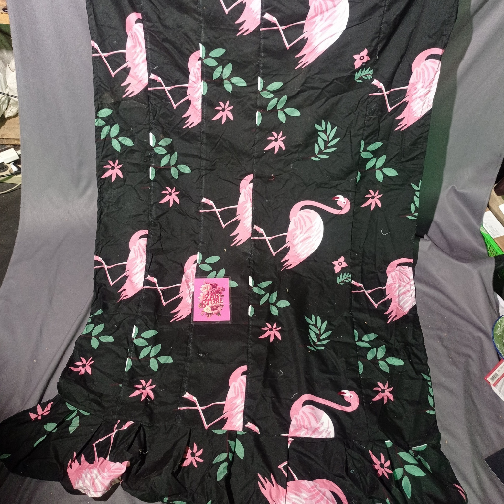 GORDEN SELAMBU PENUTUP JENDELA KAIN PERCA AESTETIK Panjang 198 cm Lebar 97 cm Cocok untuk Kamar Tidu