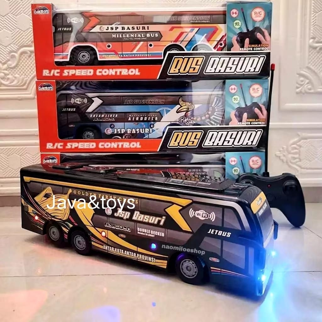 Mainan Anak RC BUS BASURI TELOLET DM 21 Remote Control Basuri RC Bus Telolet Suara Telolet