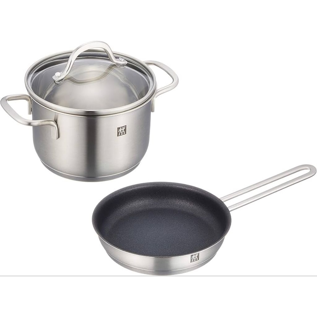 Zwilling J.A. Henckels Japan 66660-002 Pico (14 cm) (with Glass Lid) & Frying Pan, (16 cm) (Fluorine