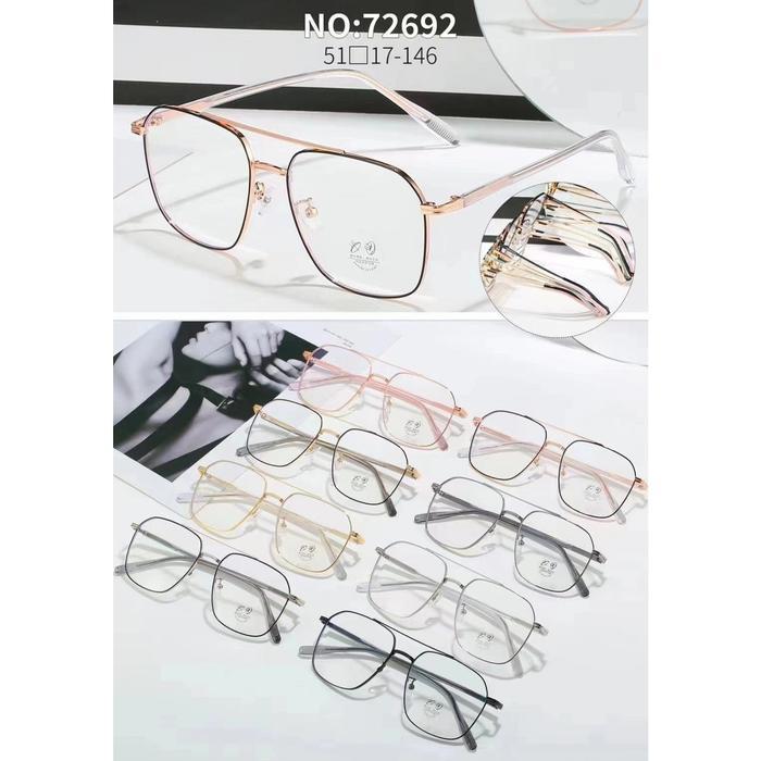 frame cat eye wanita besi 95605