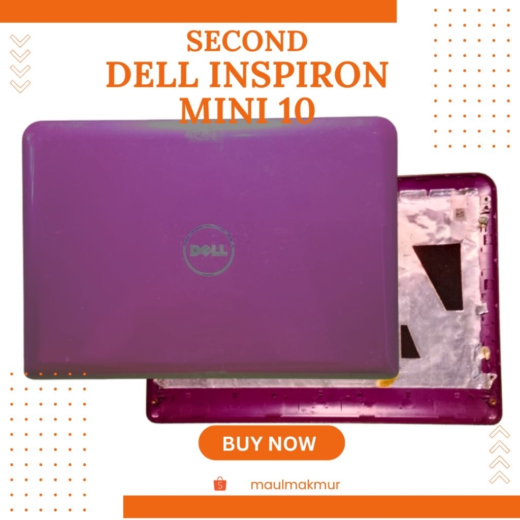 SECOND Casing Laptop Hardcase | Dell Inspiron Mini 10 | Case A Bagian Belakang LCD LED Laptop