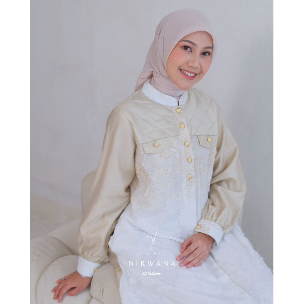 NIRWANA DRESS GAMIS PREMIUM BY GALLERY MUSLIM
