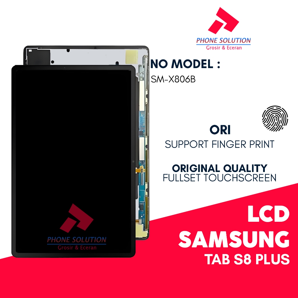 LCD Samsung Tab S8 Plus - Fullset Touchscreen Original