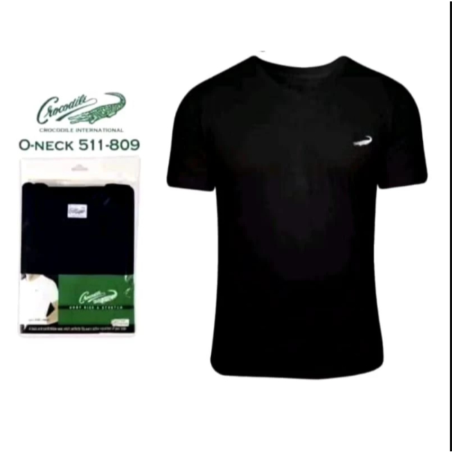 CROCODILE KAOS DALAM 511 809 // 817 KAOS OBLONG POLOS LEHER O DAN v-neck PUTIH WARNA T-SHIRT SLIM FI