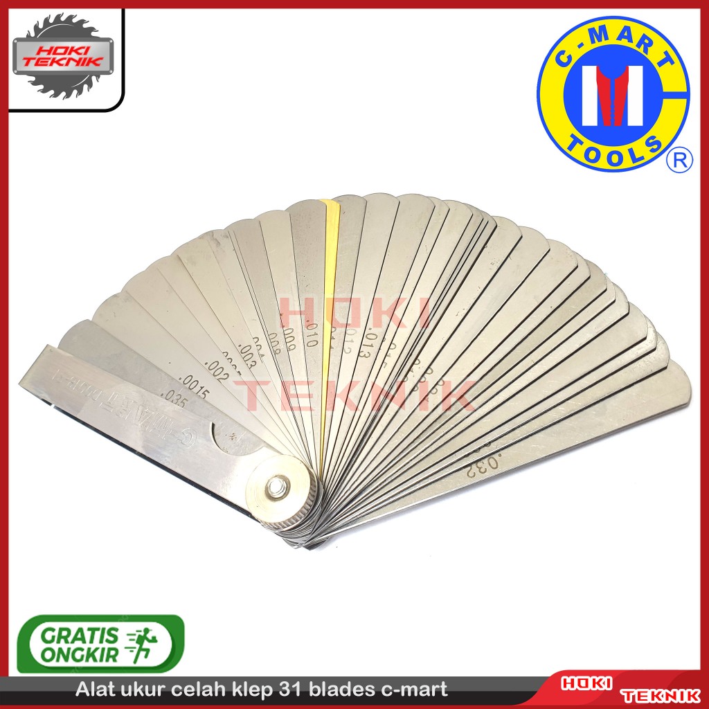 Feeler Gauge 31 Blades C-Mart