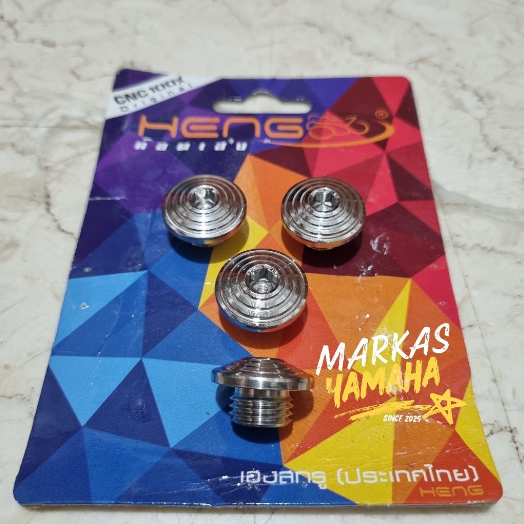 Baut oli gardan yamaha mio nouvo soul aerox nmax dll stainless tutup oli gardan mio baut oli gardan