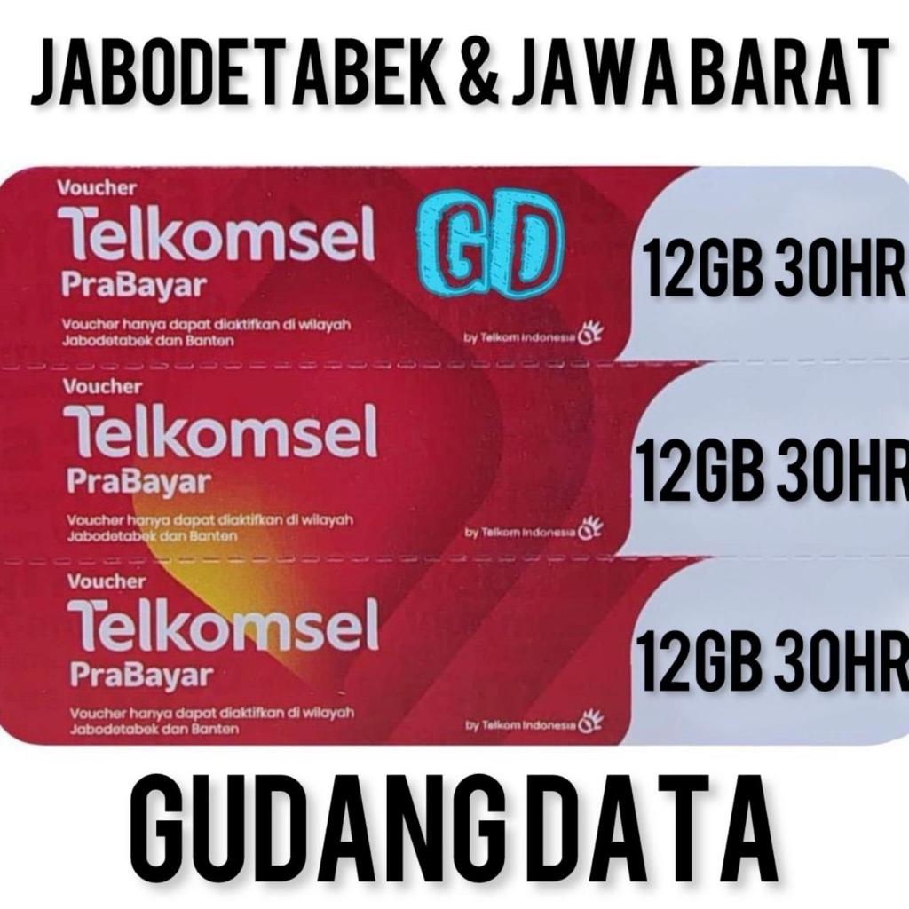 Voucher Telkomsel 12GB