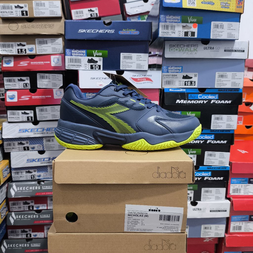 Sepatu Tennis Pria DIADORA NICHOLAS NAVY ORIGINAL