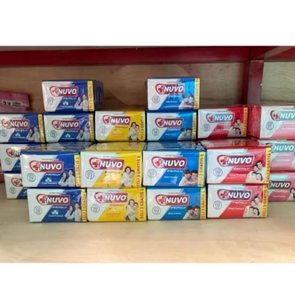 Sabun NUVO Batang 100gr Banded (1 Banded Isi 4Pcs)
