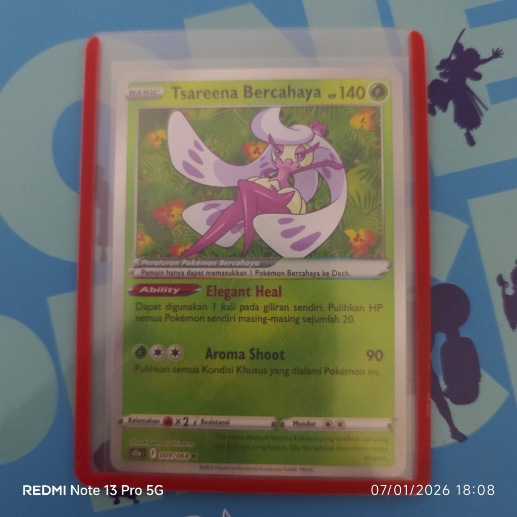 pokemon tsareena bercahaya tcg original