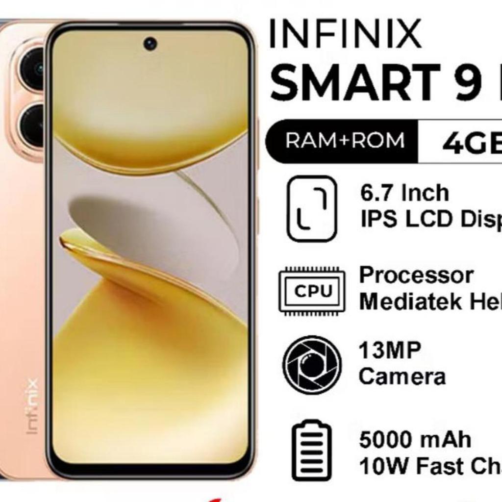 PROMO MURAH HARGA 1 JUTA AN INFINIX SMART 9 (HD) 4/64GB