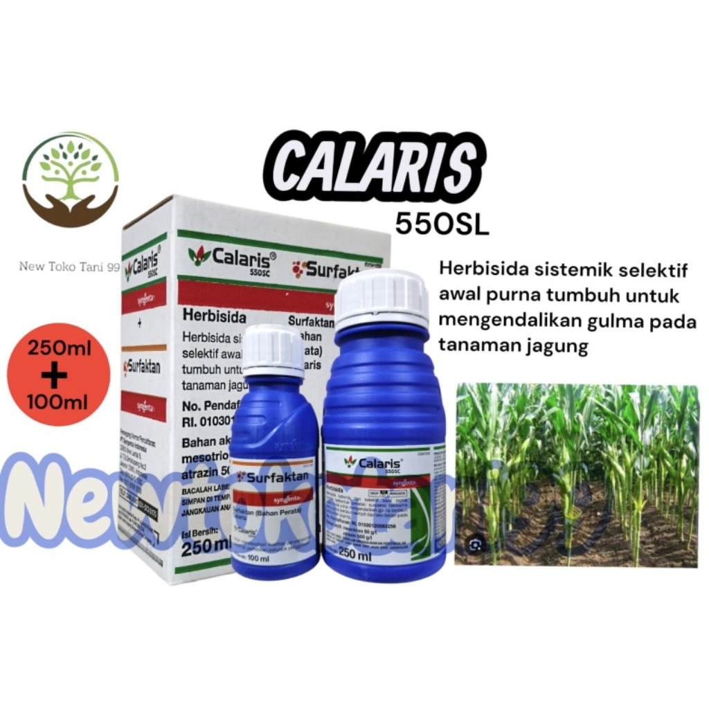 ( 250ml ) Calaris 250ml herbisida selektif untuk tanaman jagung calaris 250ml + surfaktan 100ml
