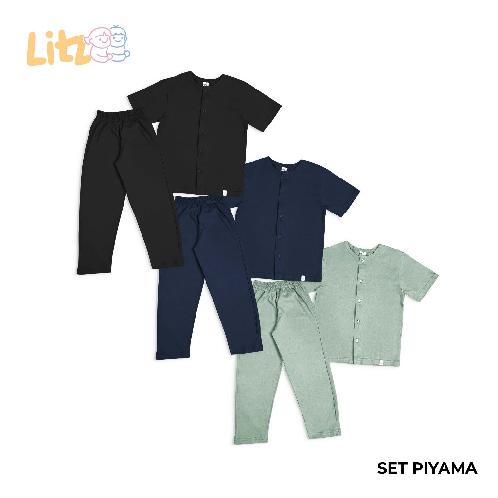 SET BAJU TIDUR ANAK | SET PIYAMA ANAK | PAJAMAS KIDS | SATU SET LITZEEKIDSWEAR | OOTD ANAK