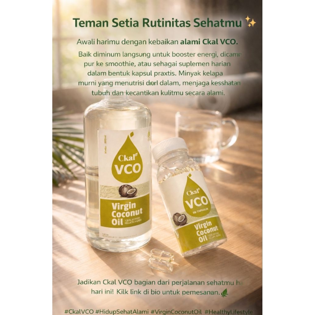 vco virgine coconut oil | 1000ml | minyak kelapa murni | vco organic | herbal vco