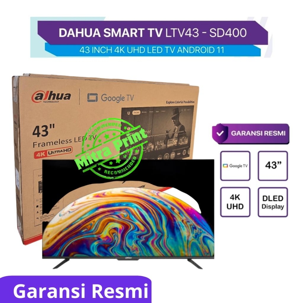 DAHUA TV 43 INCH UHD 4K SMART TV - LTV43SD400