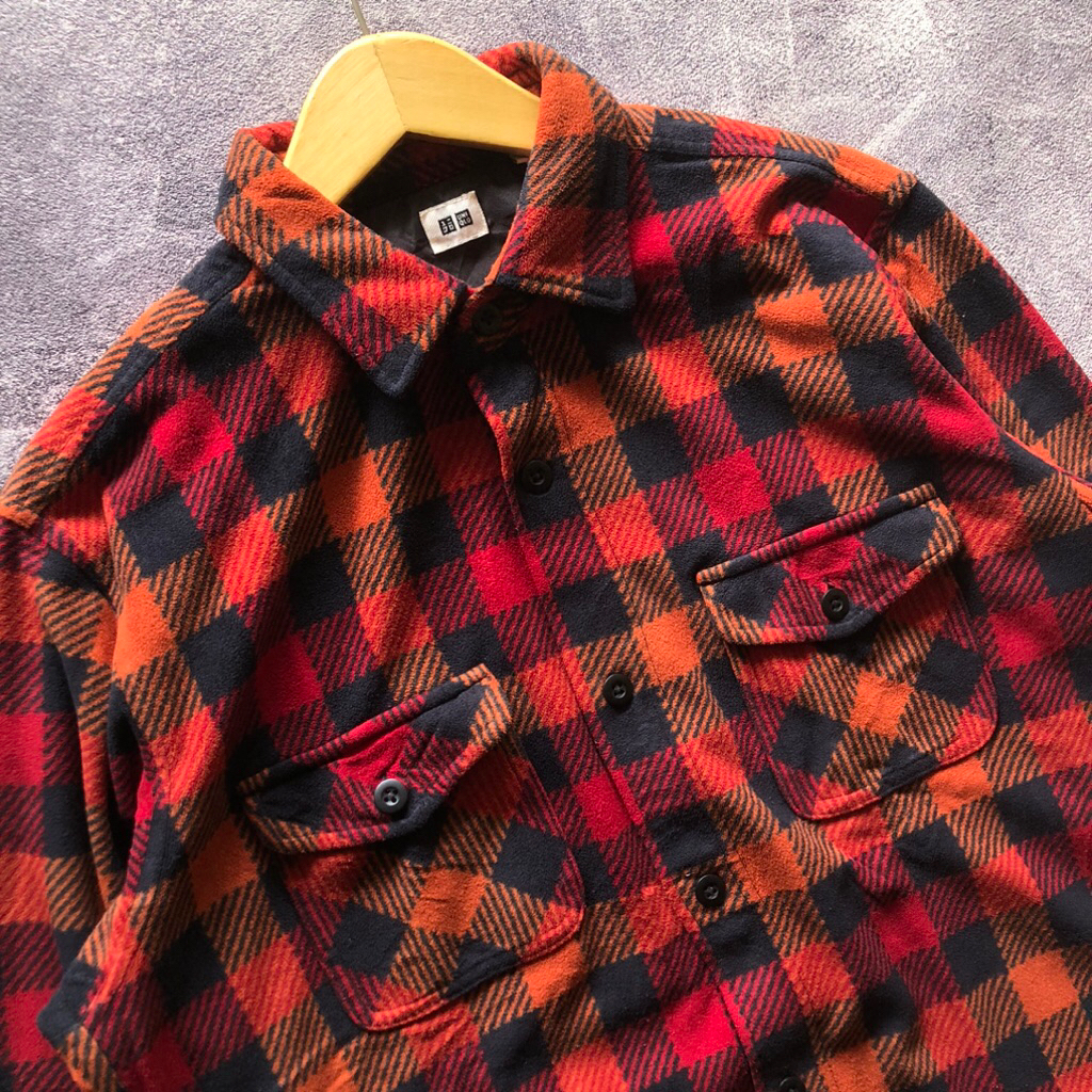 Outer Flannel Wool UN*QQ*L*O* Scnnd Size XL,Flanel wol Oren Flanel Hangat flanel tebal flanel vetera