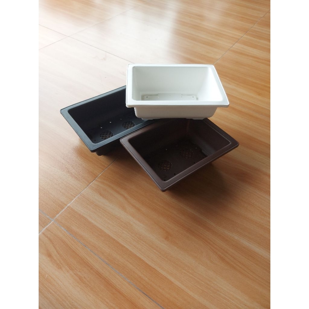 Pot Bonsai Kotak 25/Pot Bonsai Persegi Panjang/Pot Plastik