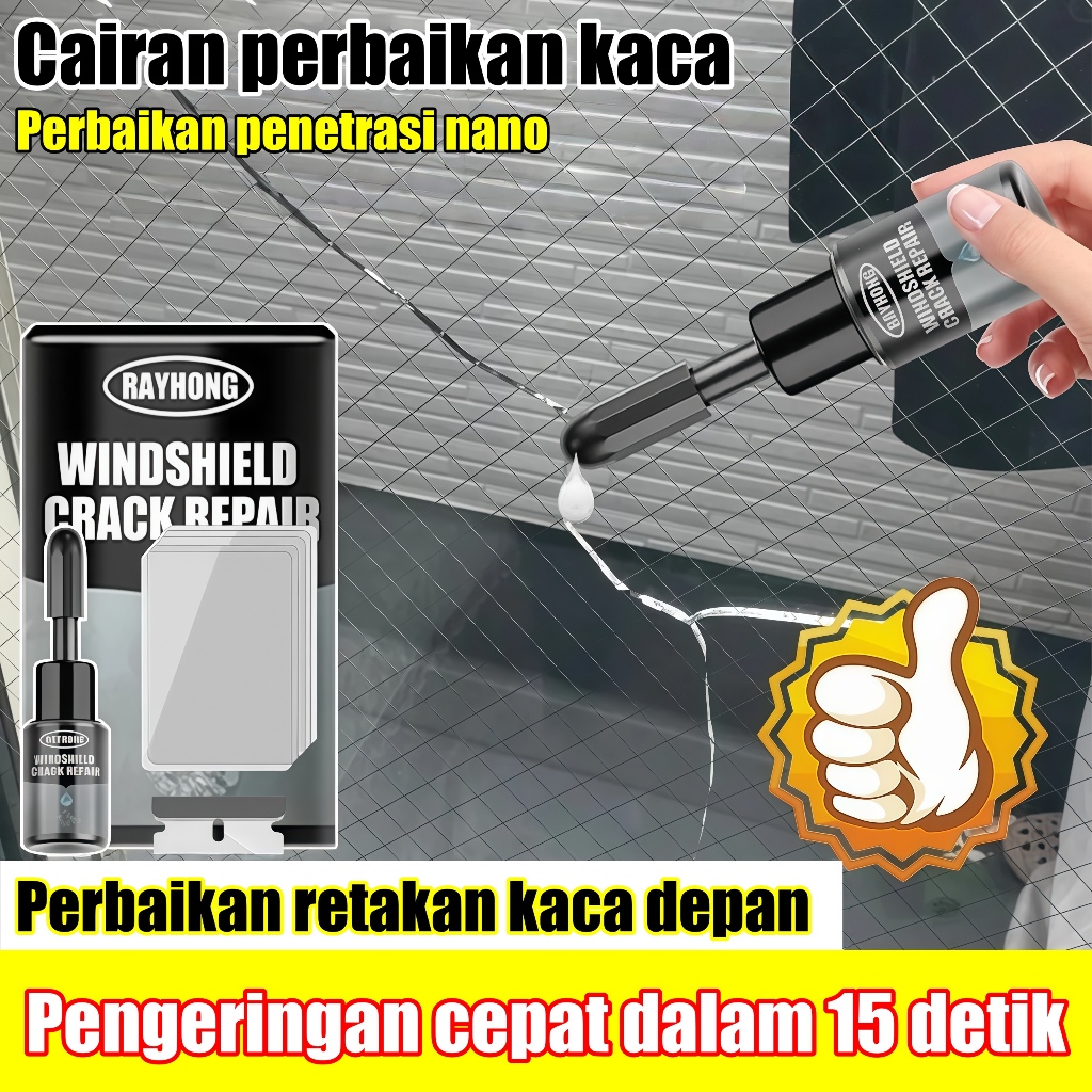 lem kaca depan mobil retak tanpa bekas original glass repair kit lem perekat kaca retak hp retak Ser