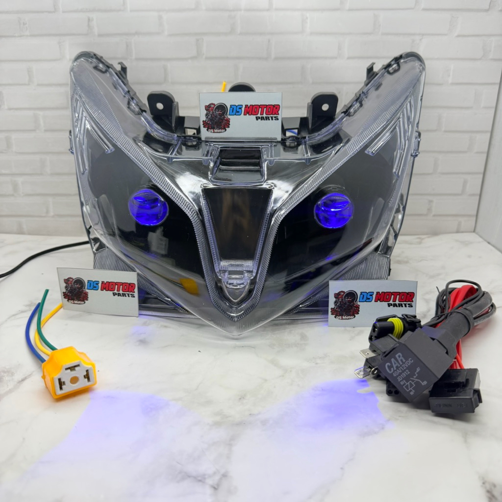 Reflektor Lampu Depan Biled H4 Honda Vario Techno 125 Lama Old KZR 2013 2014 2015